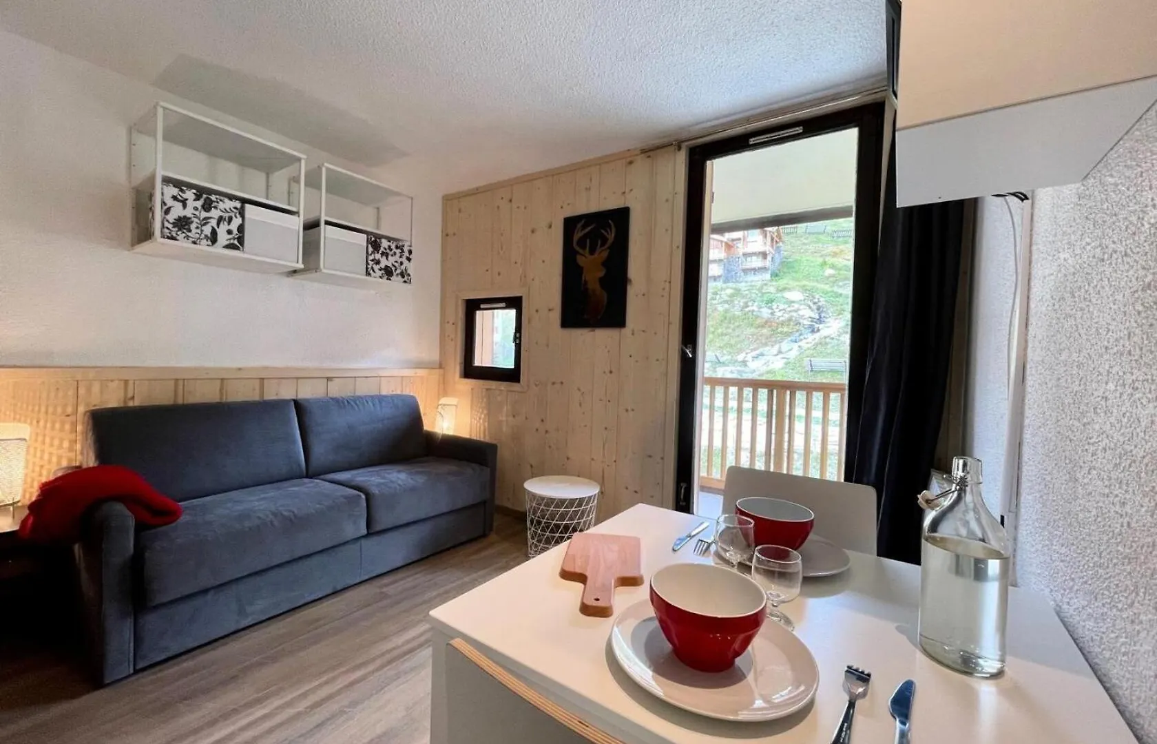 アパート Residence Roche Blanche - Val Thorens Location: Studio Renove Pour Deux Personnes Mae-9121 フランス